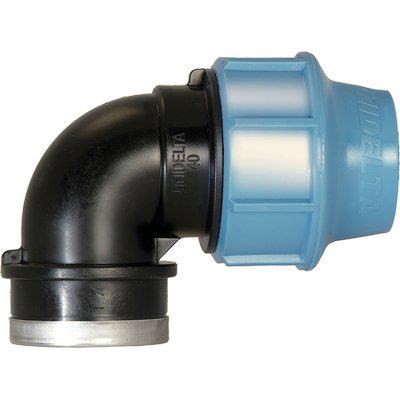 Gomito a compressione filetto femmina 16x1/2 pn 16